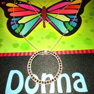 Vintage Sterling Silver & Marcasite Pendant on 18" Sterling Silver Chain